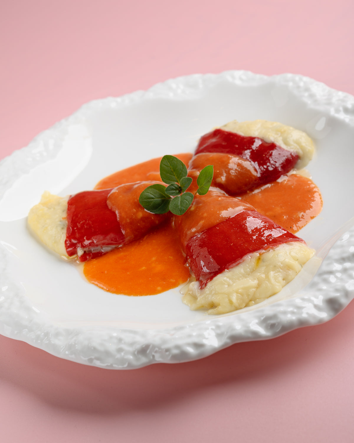 Pimiento Relleno de Bacalao en Salsa
